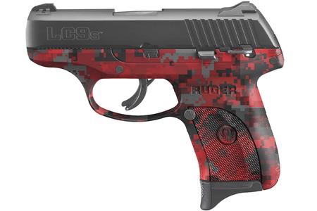 RUGER LC9s 9mm Red Digital Camo Striker-Fired Pistol