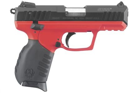 RUGER SR22 22LR RED TITANIUM W/THREADED BARREL