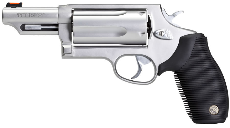 Taurus Judge 410GA/45LC Stainless Magnum Revolver with 3-inch Barrel ...