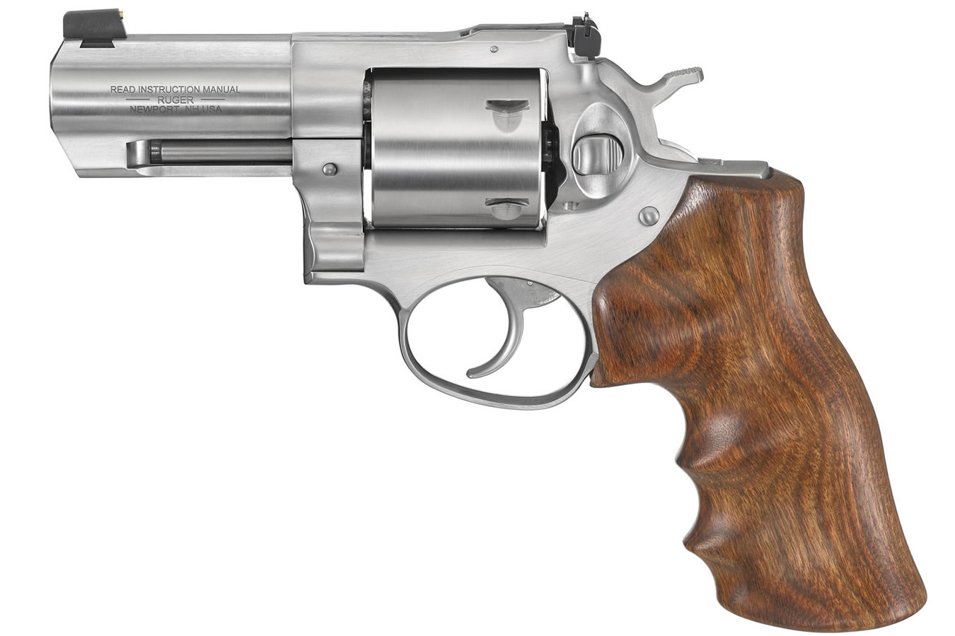 Ruger GP100 44SW Special Double-Action Revolver with Walnut Hogue Grips