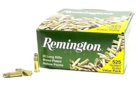 REMINGTON 22LR 36 gr Hollow Point Golden Bullet Value Pack 525 Rounds