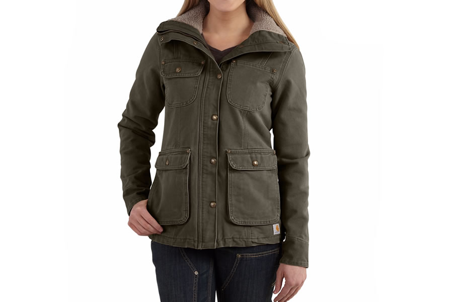 carhartt weathered duck wesley coat