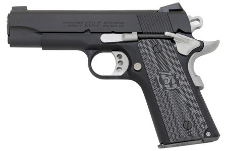 Colt Mfg O7082CE 1911 Combat Elite 9mm Luger 3 8+1 Two-Tone Elite Black  G10 Half Checkered w/Scallop Grip