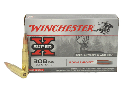 Winchester 308 Win 180 Gr Power-Point Super X 20/Box