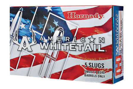 Hornady 12 GA 2-3/4 inch 1 oz Rifled Slug American Whitetail 5/Box