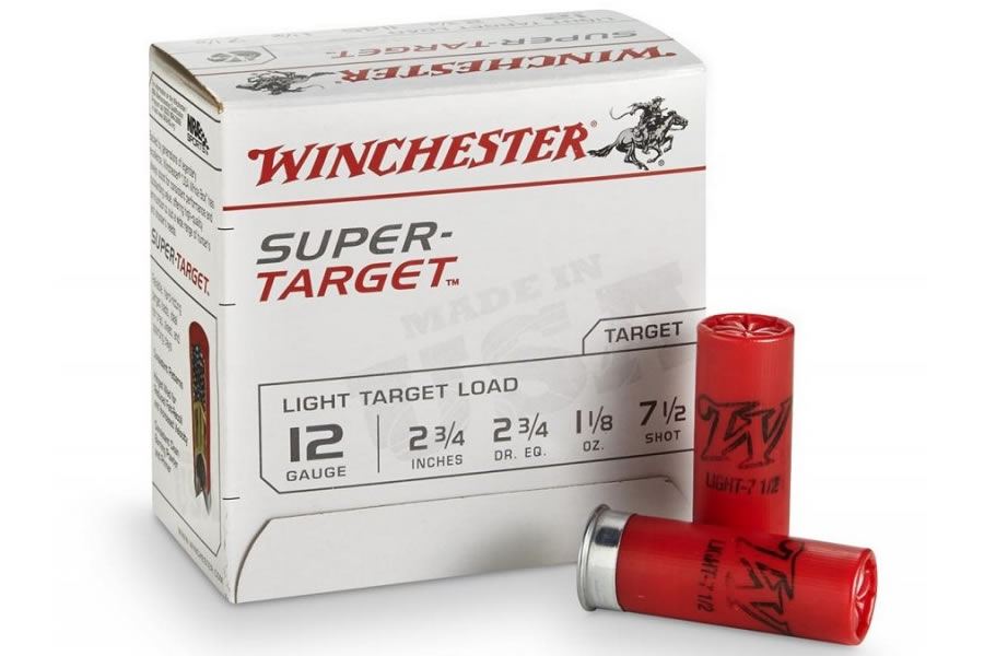 Winchester 12 Gauge 2-3/4 IN 1-1/8 OZ 7.5 Shot Super Target 250 Round Case