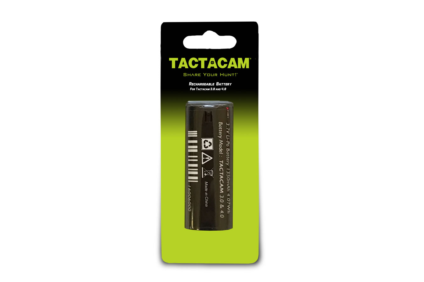 Tactacam Rechargable Battery For 3.0 and 4.0 Cameras