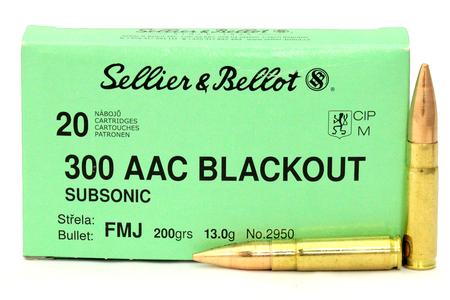 SELLIER AND BELLOT 300 AAC Blackout 200 gr Subsonic FMJ 20/Box