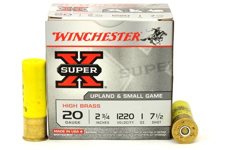 Winchester 20 GA 2-3/4 in 1 oz Shot Super-X 25/Box