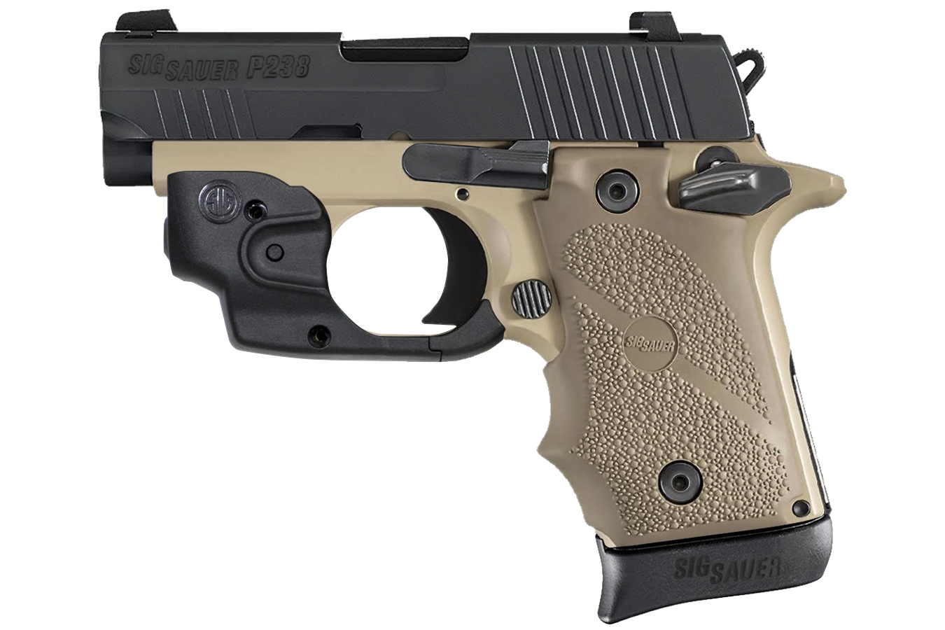 Sig Sauer P238 Combat FDE Two-Tone 380 ACP with Sig Lima-38 Laser ...