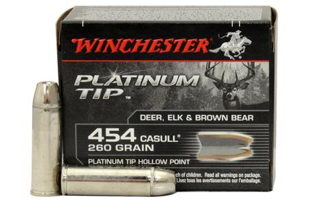 WINCHESTER AMMO 454 Casull 260 gr Platinum Tip Hollow Point 20/Box