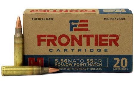 5.56 NATO 55 GR HOLLOW POINT MATCH FRONTIER