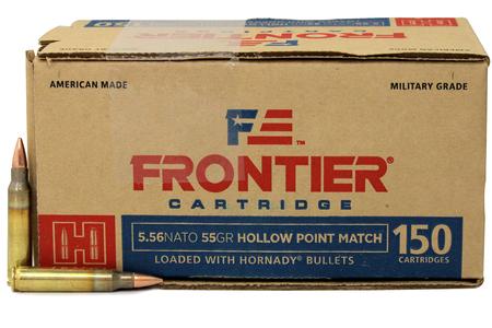 5.56 NATO 55 GR HOLLOW POINT MATCH FRONTIER (150)