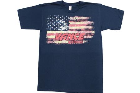 VANCE OUTDOORS DISTRESSED FLAG TEE