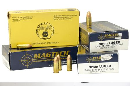 LOT OF 9MM AMMUNITION (200 ROUNDS)