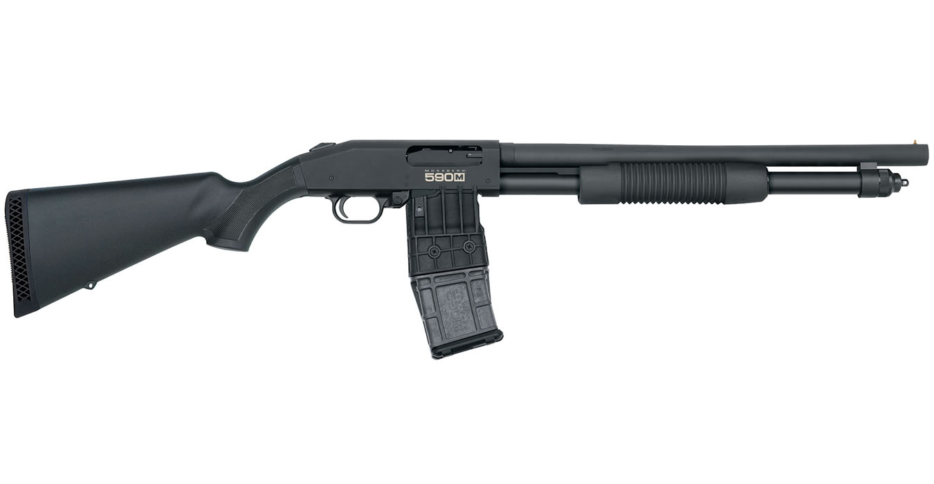 Mossberg 590M 12 Gauge Mag-Fed Pump-Action Shotgun with 10 Round ...