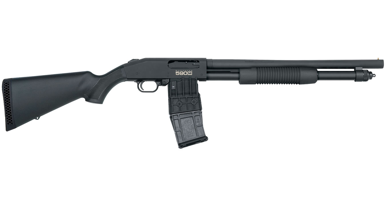 Mossberg 590m 12 Gauge Mag Fed Pump Action Shotgun With 10 Round