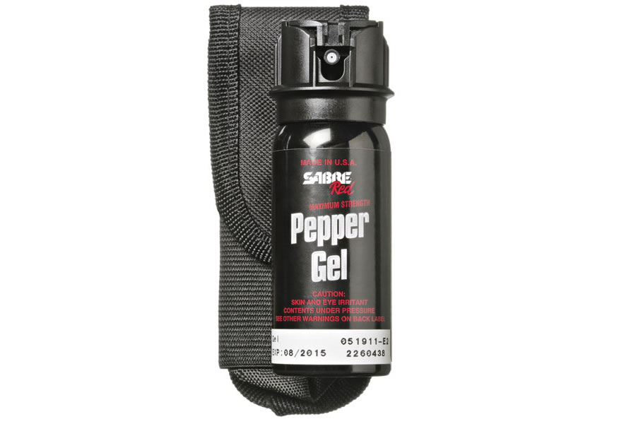 TACTICAL PEPPER GEL WITH FLIP TOP AND BELT HOLSTER