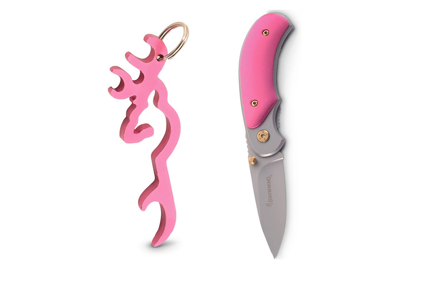 Browning Accessories Buckmark Knife / Bottle Opener Combo Pink | Vance ...