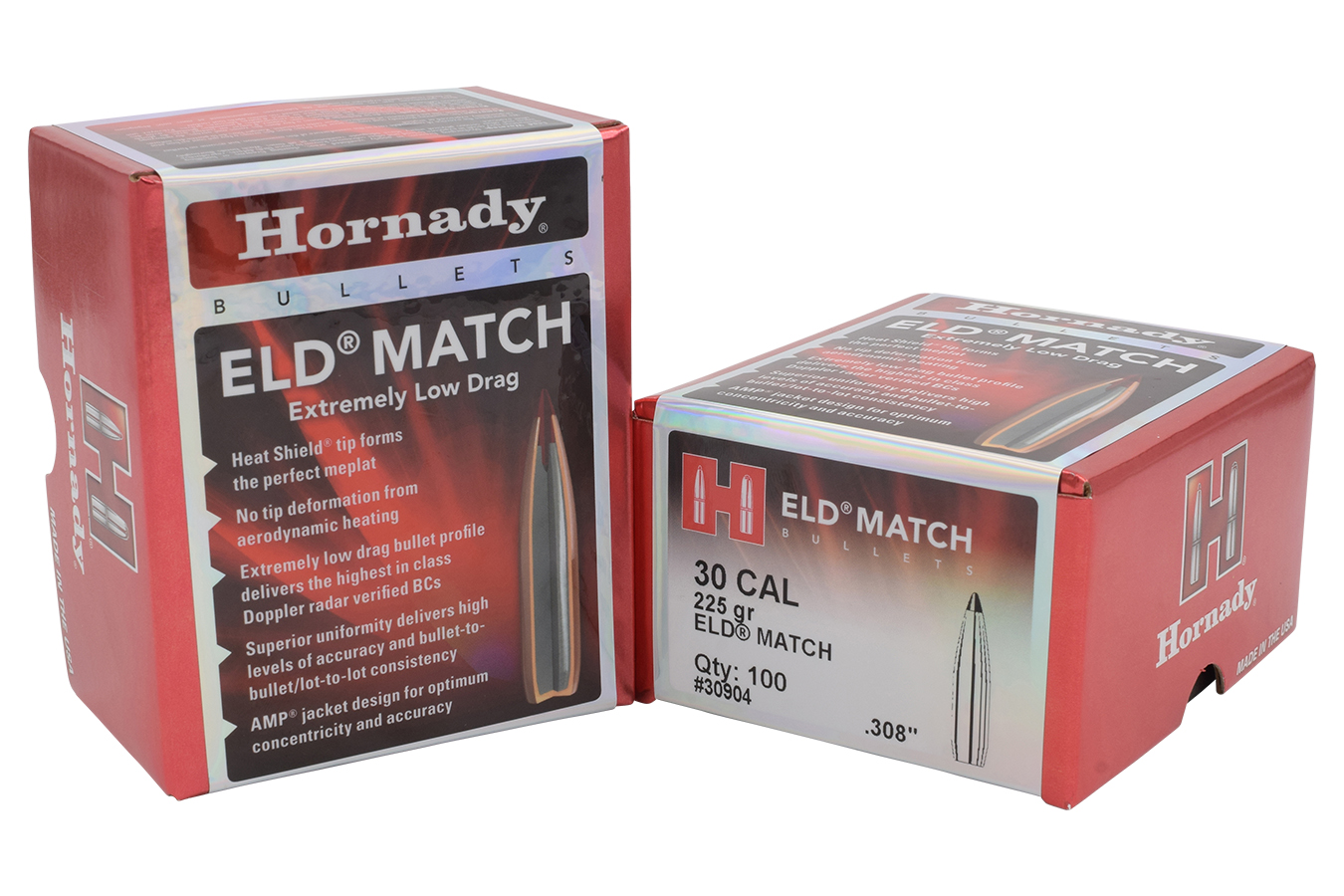 Hornady 30 Cal .308 225 gr ELD Match 100/Box | Vance Outdoors