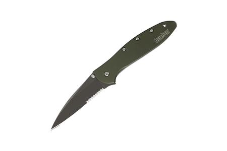 LEEK OLIVE BLACK SERRATED BLADE