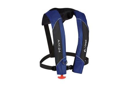 A/M 24 AUTO/MAN INFLATABLE VEST BLUE