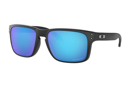 OAKLEY HOLBROOK WITH MATTE BLACK FRAME AND PRIZM SAPPHIRE POLARIZED LENSES