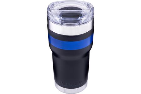 22OZ. TRAVELR TUMBLE W/ SLIDE LID BLK/BLU