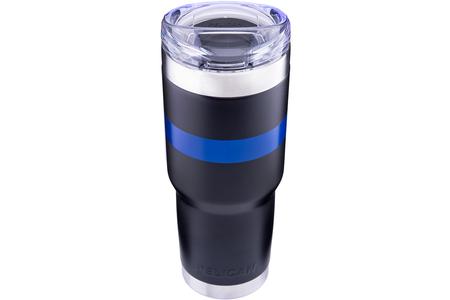 32OZ. TRAVELR TUMBLER W/SLIDE LID BLK/BLU