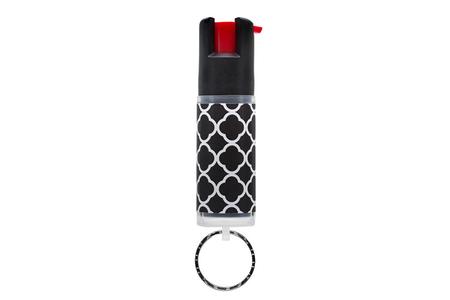 SABRE DESIGNER PEPPER SPRAY BLACK QUATREFOIL