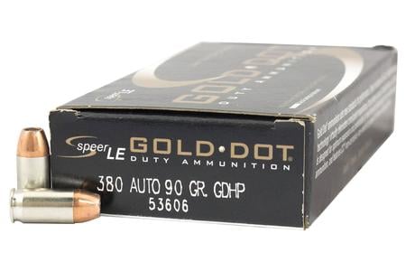 Speer 380 Auto 90 gr Hollow Point Gold Dot 50/Box
