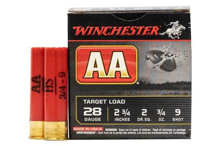 Winchester 28 Gauge 2 3/4 in 3/4 oz 9 Shot - AA Target Load 25/Box