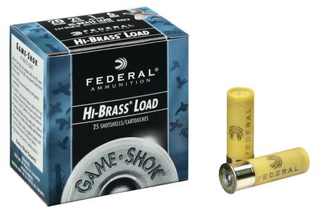 410 Federal Game-Shok Hi-Brass 2-1/2in #6 Upland Shotgun Shells