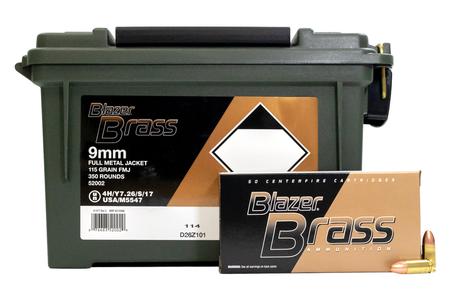 9MM 115 GR FMJ (350 RNDS/CAN)