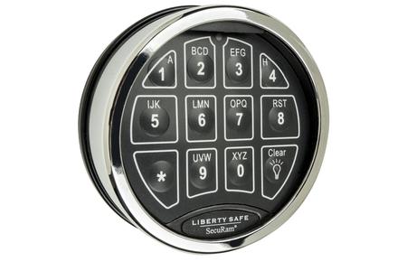 SECURAM TOPLIT CHROME ELECTRONIC LOCK