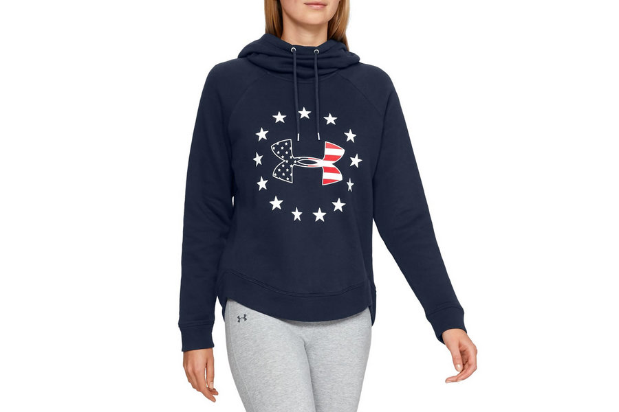 under armour women's freedom logo favorite fleece hoodie