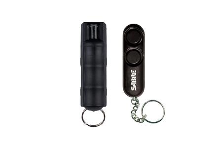 PEPPER SPRAY AND PERSONAL ALARM SAFETY KIT BLACK