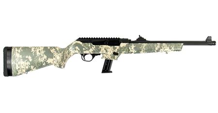 RUGER PC Carbine 9mm with Synthetic Digital Camo Stock and Threaded Barrel
