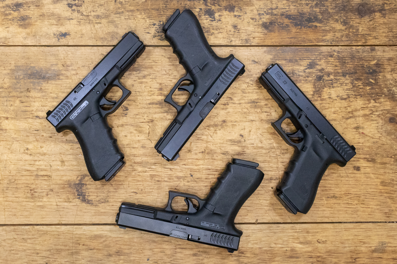 Glock 22 RTF2 (Gen3) 40 S&W Police Trade-Ins Pistols (Fair Condition ...