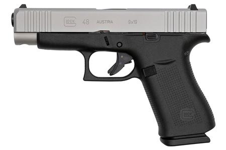 48 9MM COMPACT PISTOL WITH SILVER SLIDE (LE)