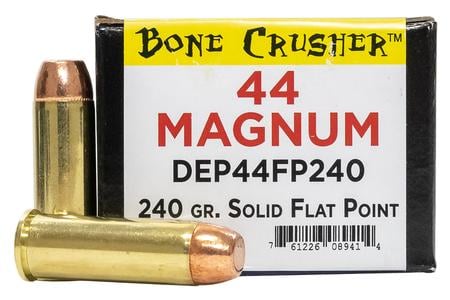 Magnum Research 44 Mag 240 gr Solid Flat Point Bone Crusher 25/Box