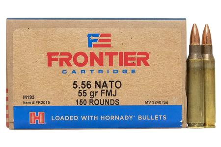 HORNADY 5.56mm NATO 55 gr FMJ Frontier 150/Box (Oriented)