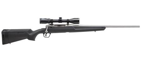 SAVAGE AXIS II XP Stainless 22-250 Rem Bolt-Action Rifle with Bushnell 3-9x40mm Scope