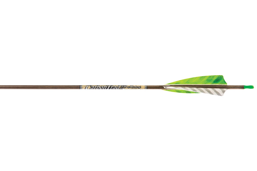 victory-archery-carbon-trad-sport-550-spine-feather-fletched-6-pack