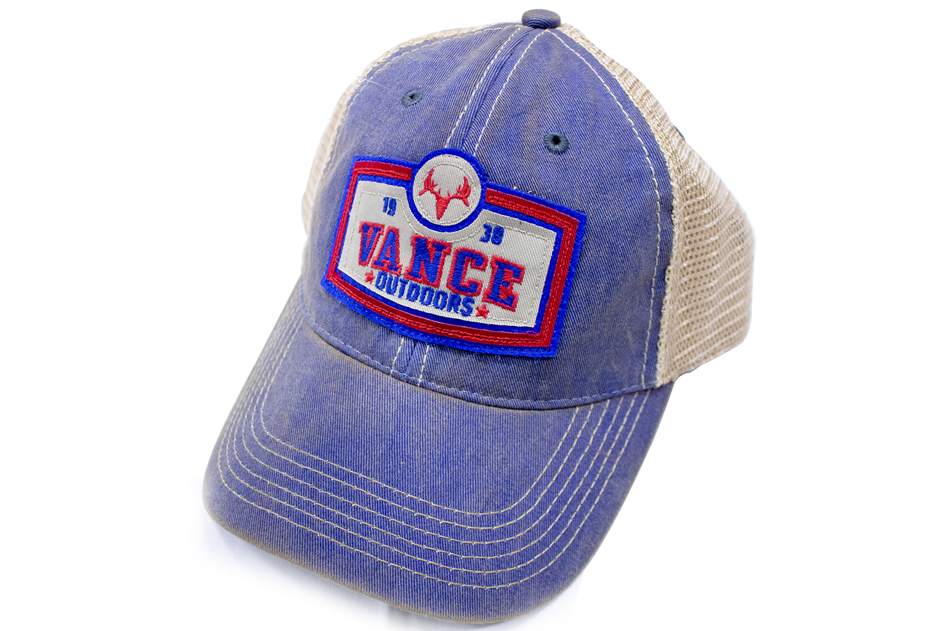 Shop Vance Outdoors Apparel Blue Vance Outdoors Trucker Hat for Sale ...