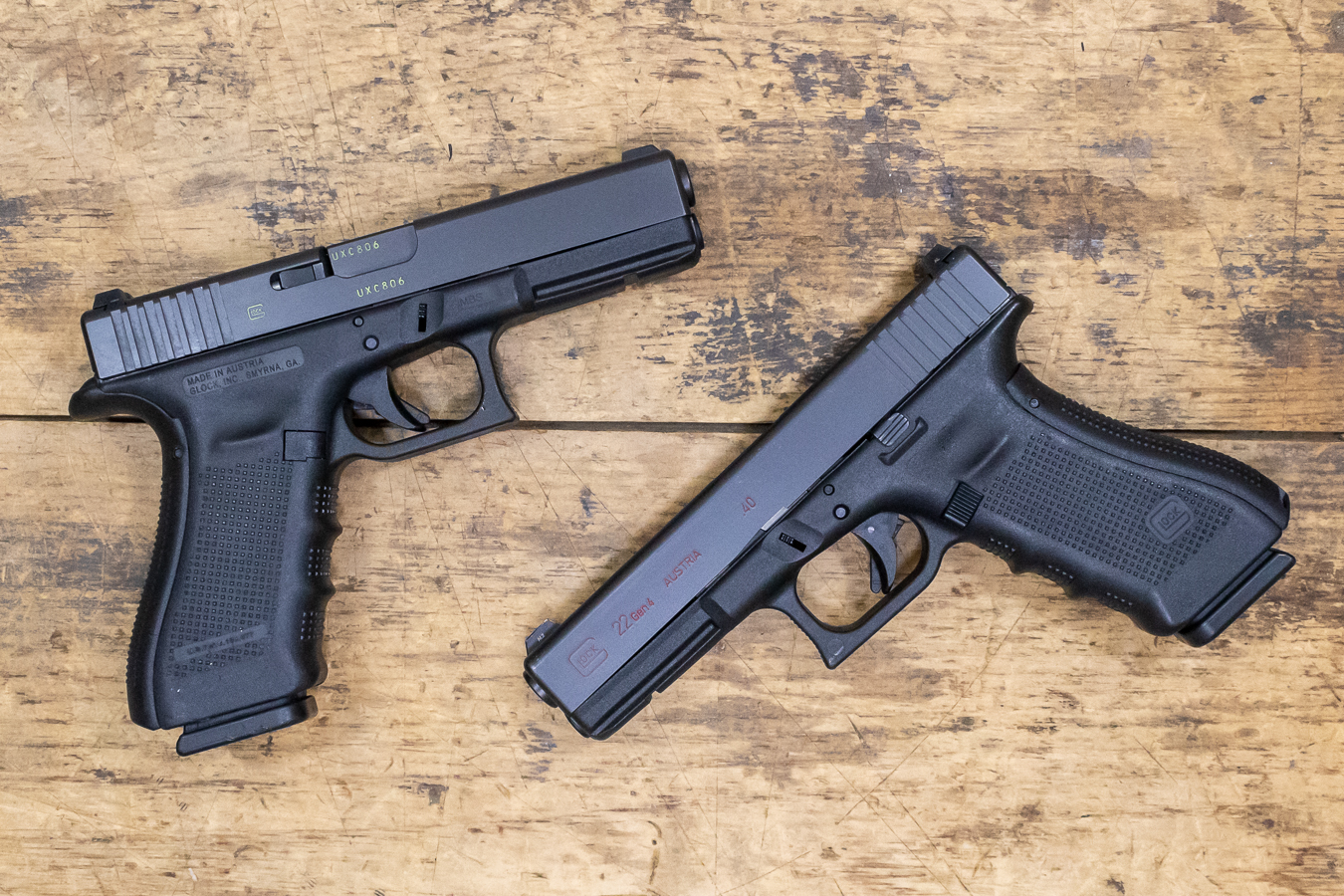 Glock 22 Gen4 40 S&W Police Trade-IN Pistols with Color Filled ...