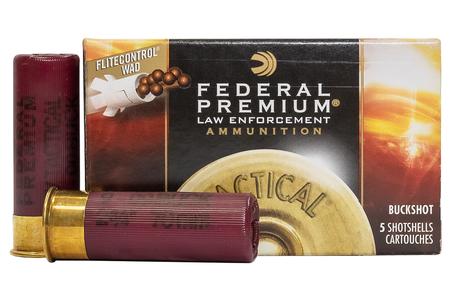 Federal 12 Gauge 2-3/4 in 9-Pellet 00 Buckshot Police Trade-In Ammo 5/Box
