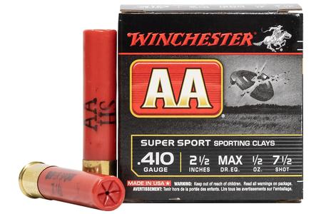 Winchester .410 Gauge 2-1/2 in 1/2 oz 7-1/2 Shot AA Super Sport 25/Box
