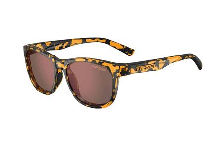 SWANK WITH YELLOW CONFETTI FRAME AND BROWN POLARIZED LENSES