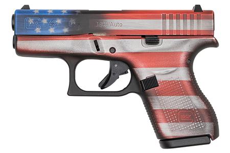 GLOCK 42 380 ACP BATTLEWORN AMERICAN FLAG